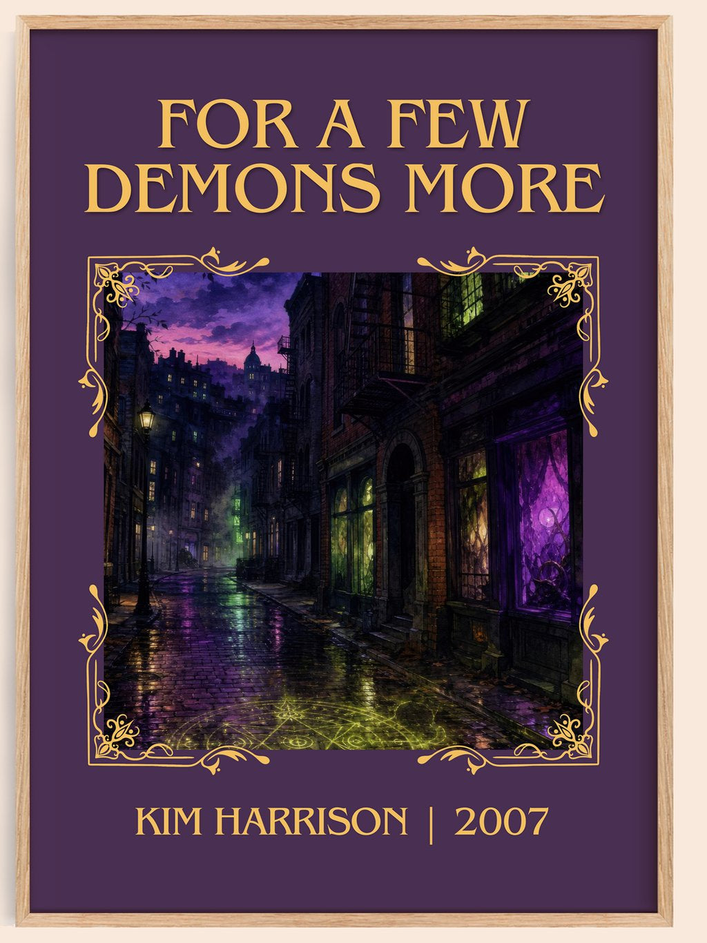 For a Few Demons More Classic Book Art Print by Kim Harrison – book poster