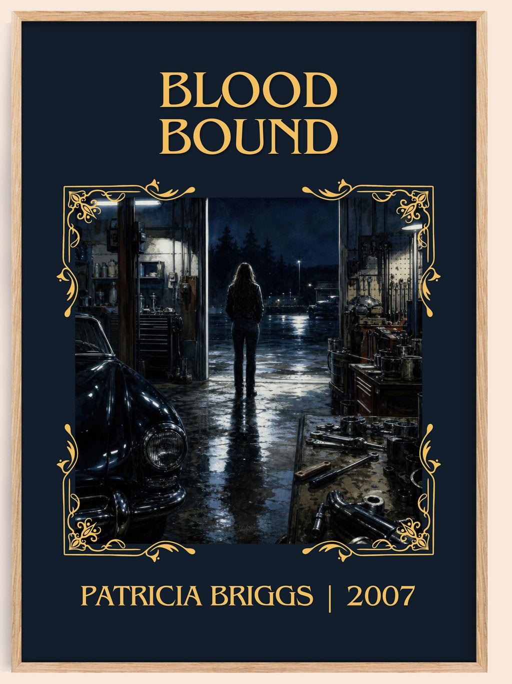 Blood Bound Classic Book Art Print by Patricia Briggs – book poster