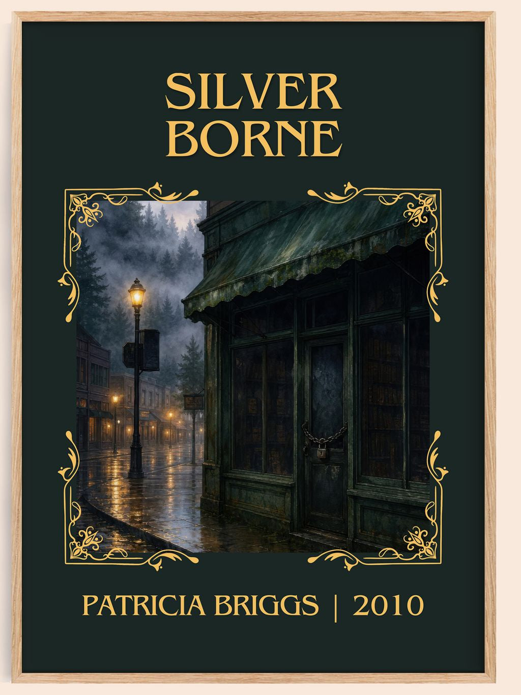 Silver Borne Classic Book Art Print by Patricia Briggs – book poster