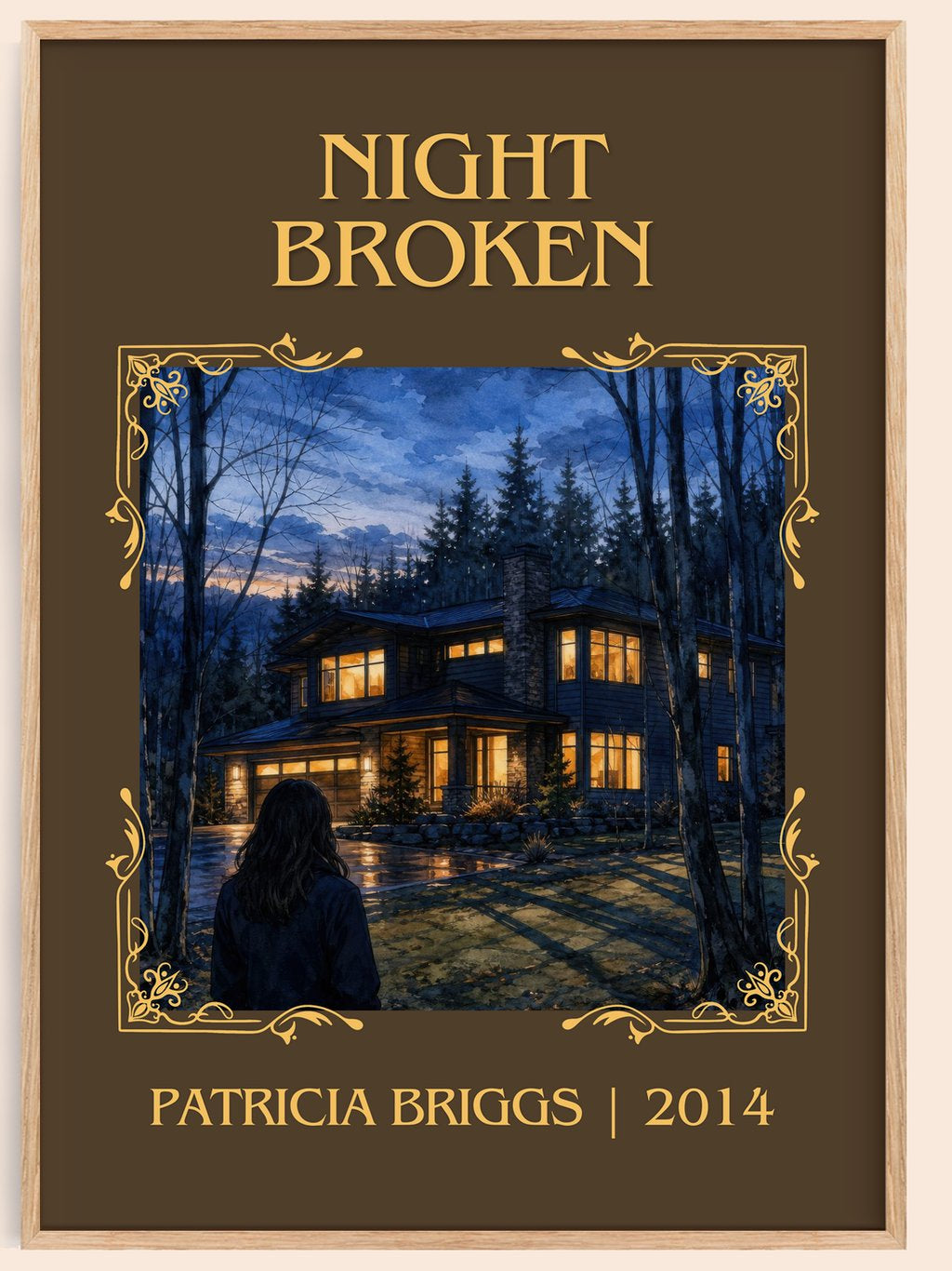 Night Broken Classic Book Art Print by Patricia Briggs – book poster