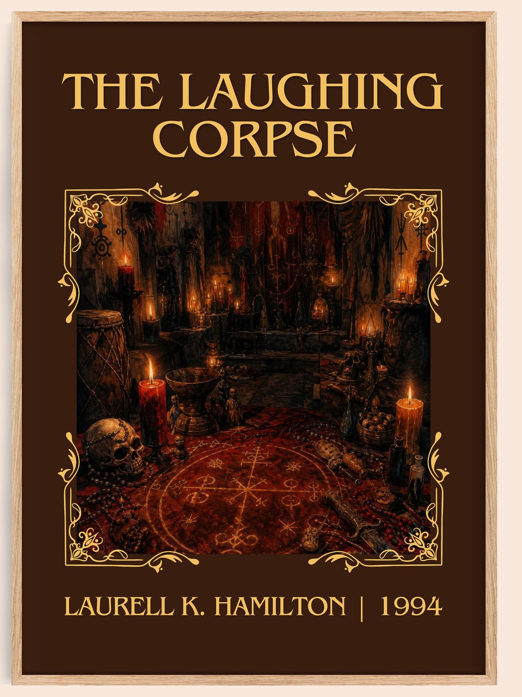 The Laughing Corpse Classic Book Art Print by Laurell K. Hamilton – book poster