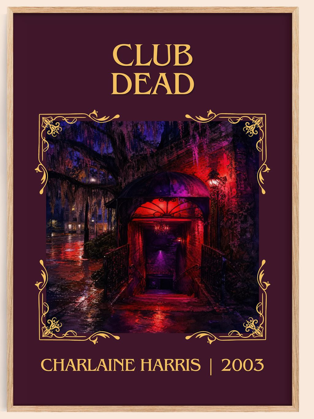Club Dead Classic Book Art Print by Charlaine Harris – book poster