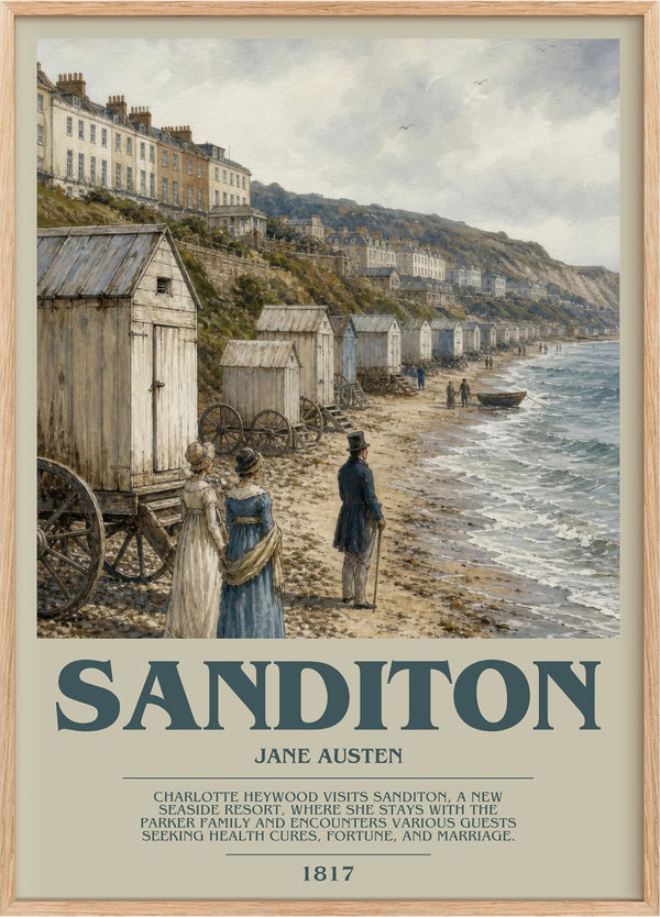Sanditon Bookish Wall Art by Jane Austen