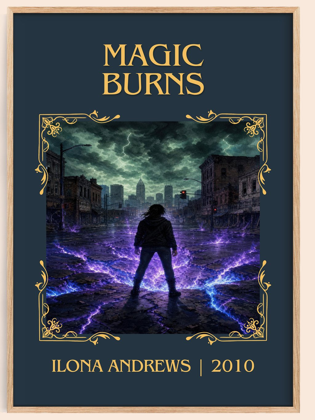 Magic Burns Classic Book Art Print by Ilona Andrews – book poster