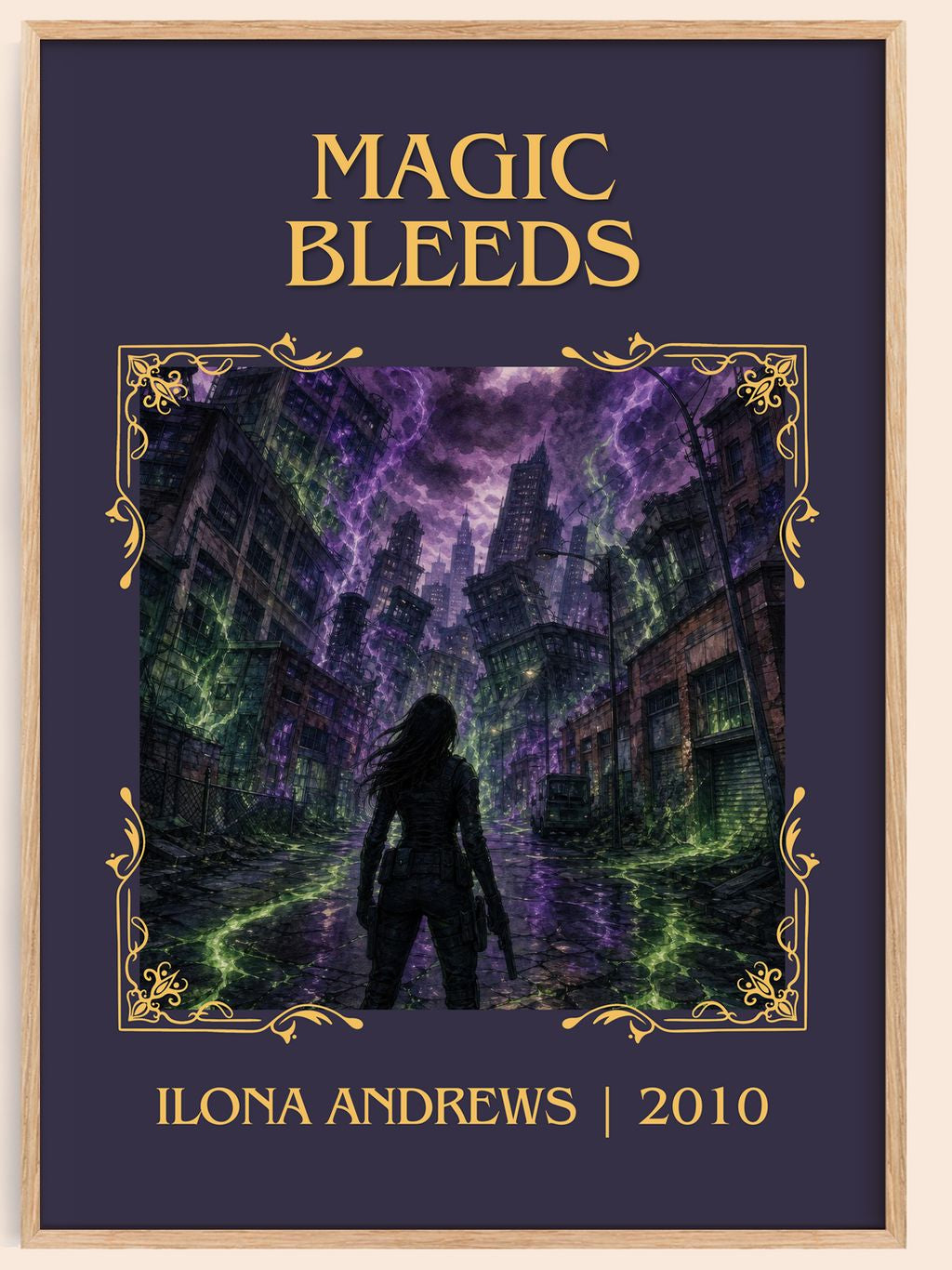 Magic Bleeds Classic Book Art Print by Ilona Andrews – book poster