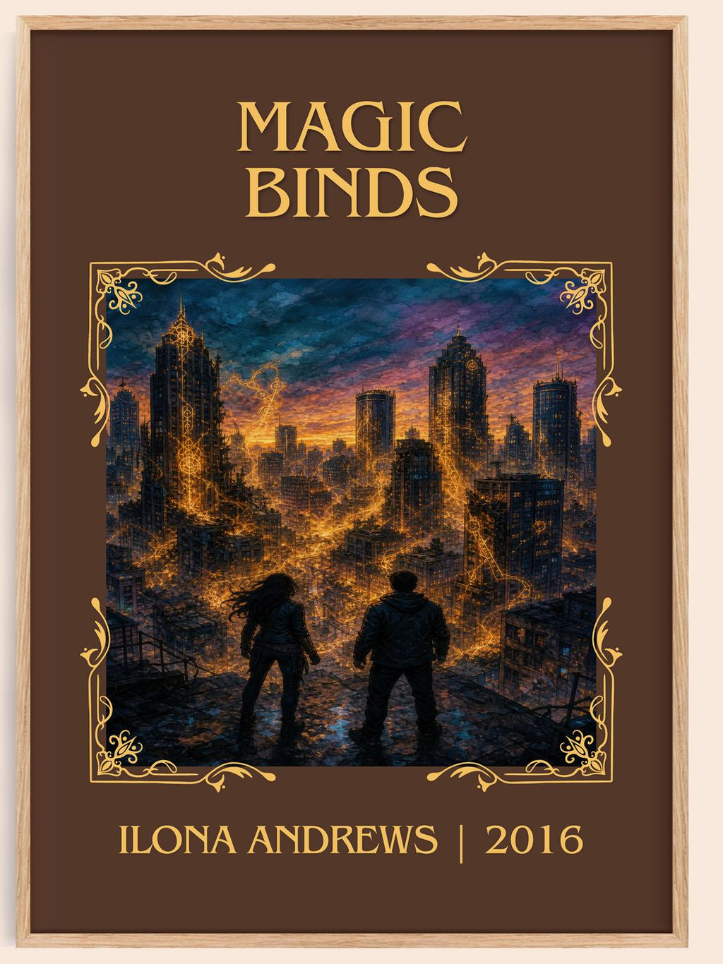Magic Binds Classic Book Art Print by Ilona Andrews – book poster