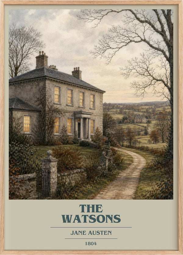 The Watsons Book Cover Poster by Jane Austen