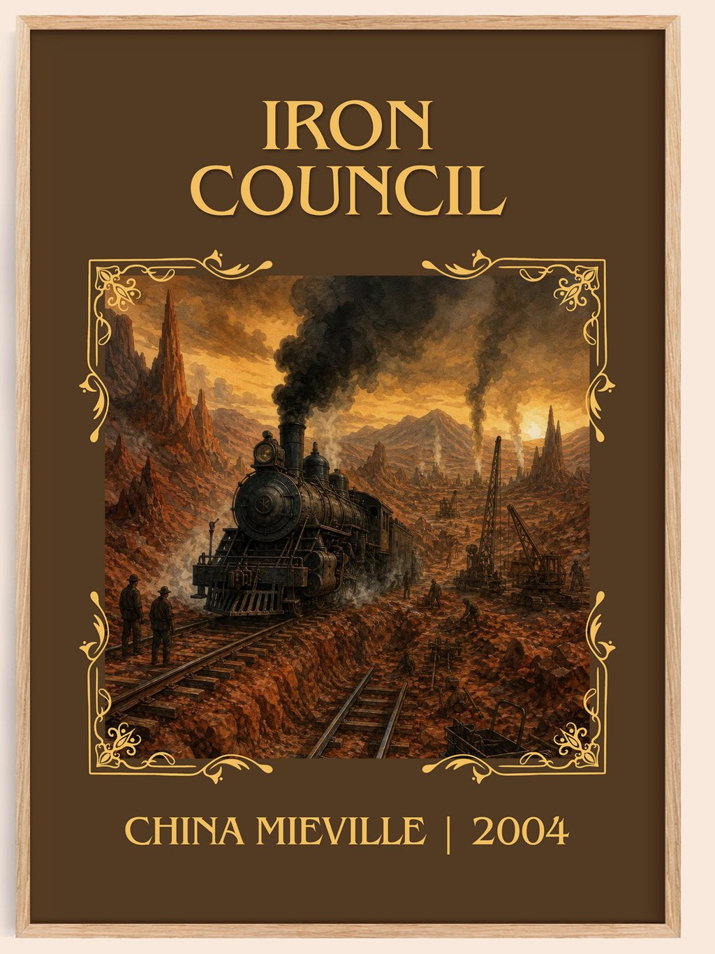 Iron Council Classic Book Art Print by China Miéville – book poster