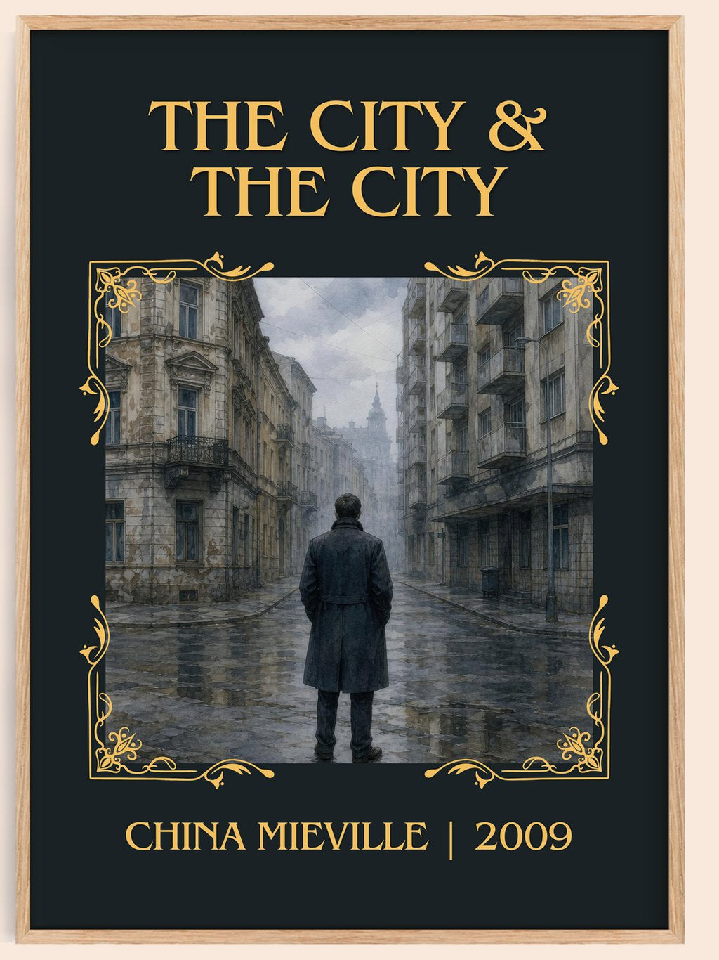 The City & the City Classic Book Art Print by China Miéville – book poster