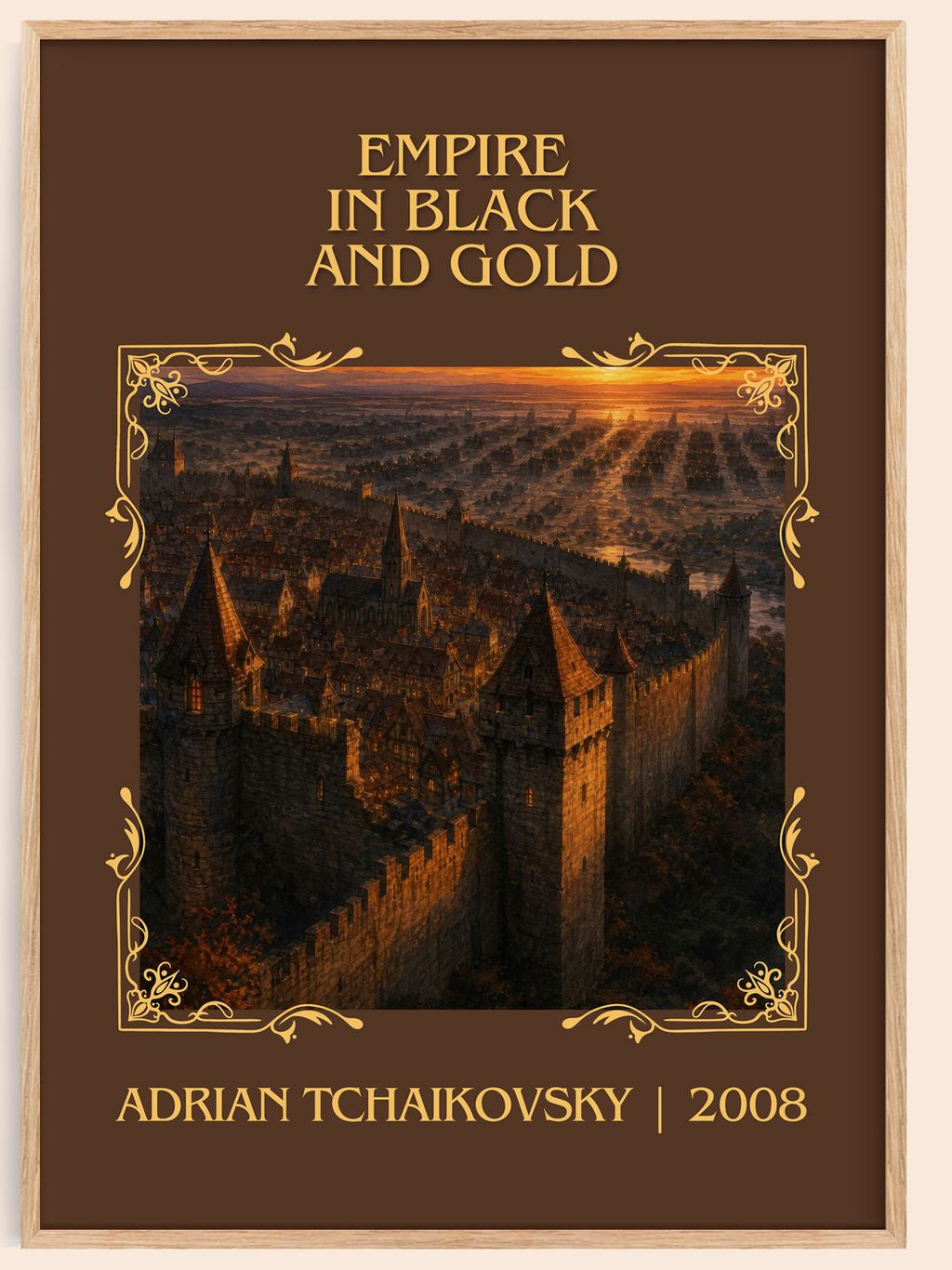 Empire in Black and Gold Classic Book Art Print by Adrian Tchaikovsky – book poster