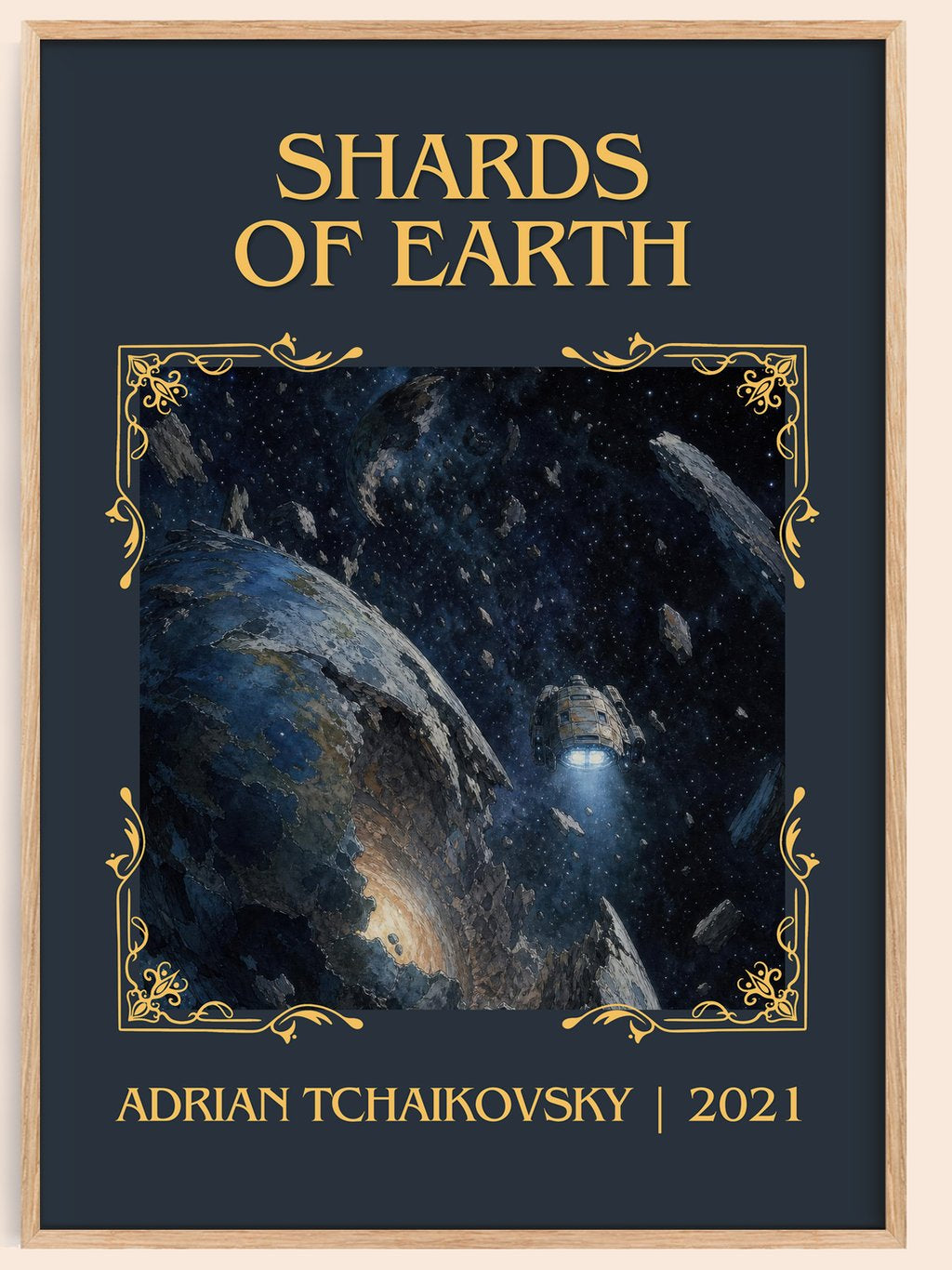 Shards of Earth Classic Book Art Print by Adrian Tchaikovsky – book poster