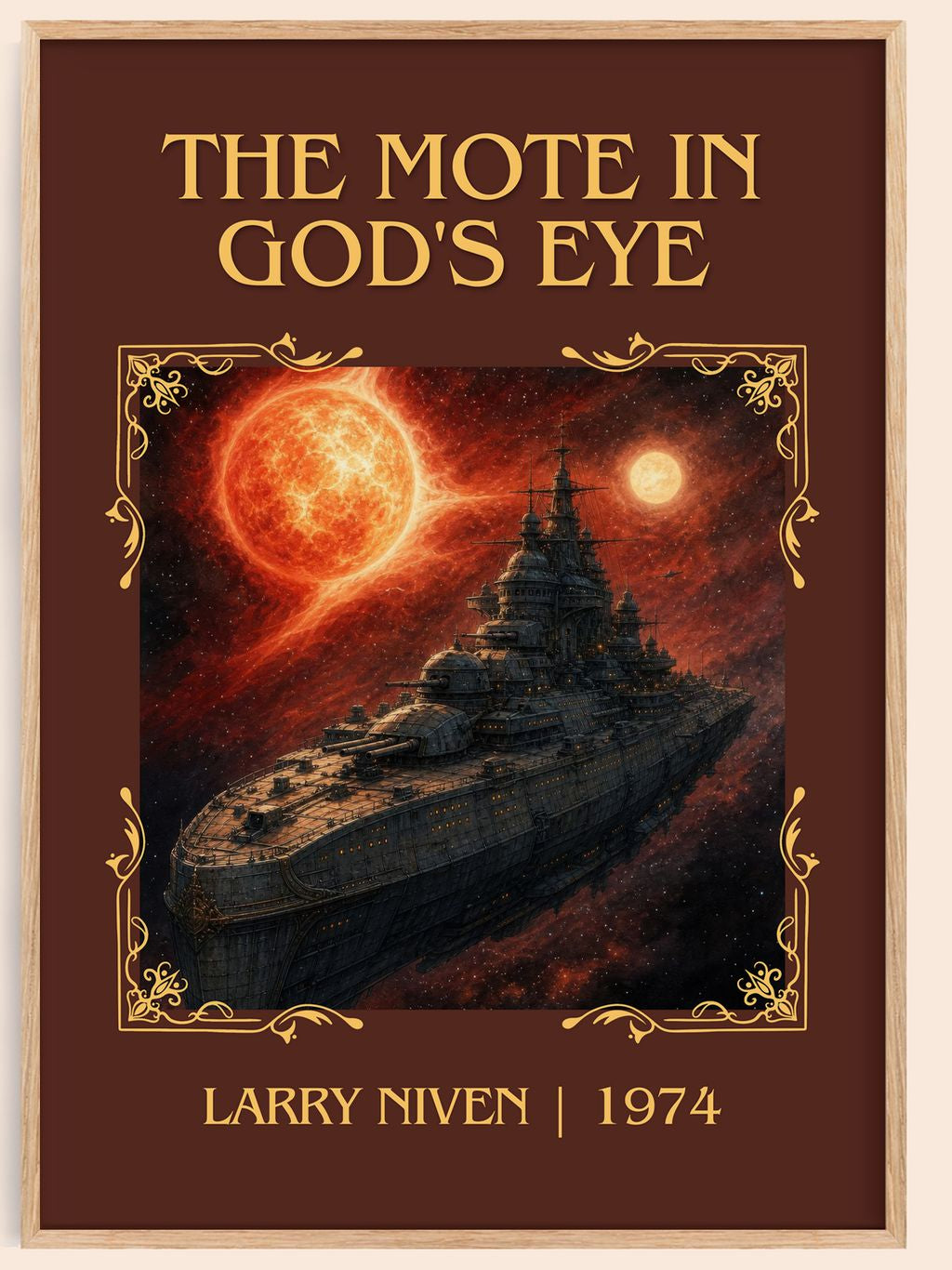 The Mote in God's Eye Classic Book Art Print by Larry Niven – book poster