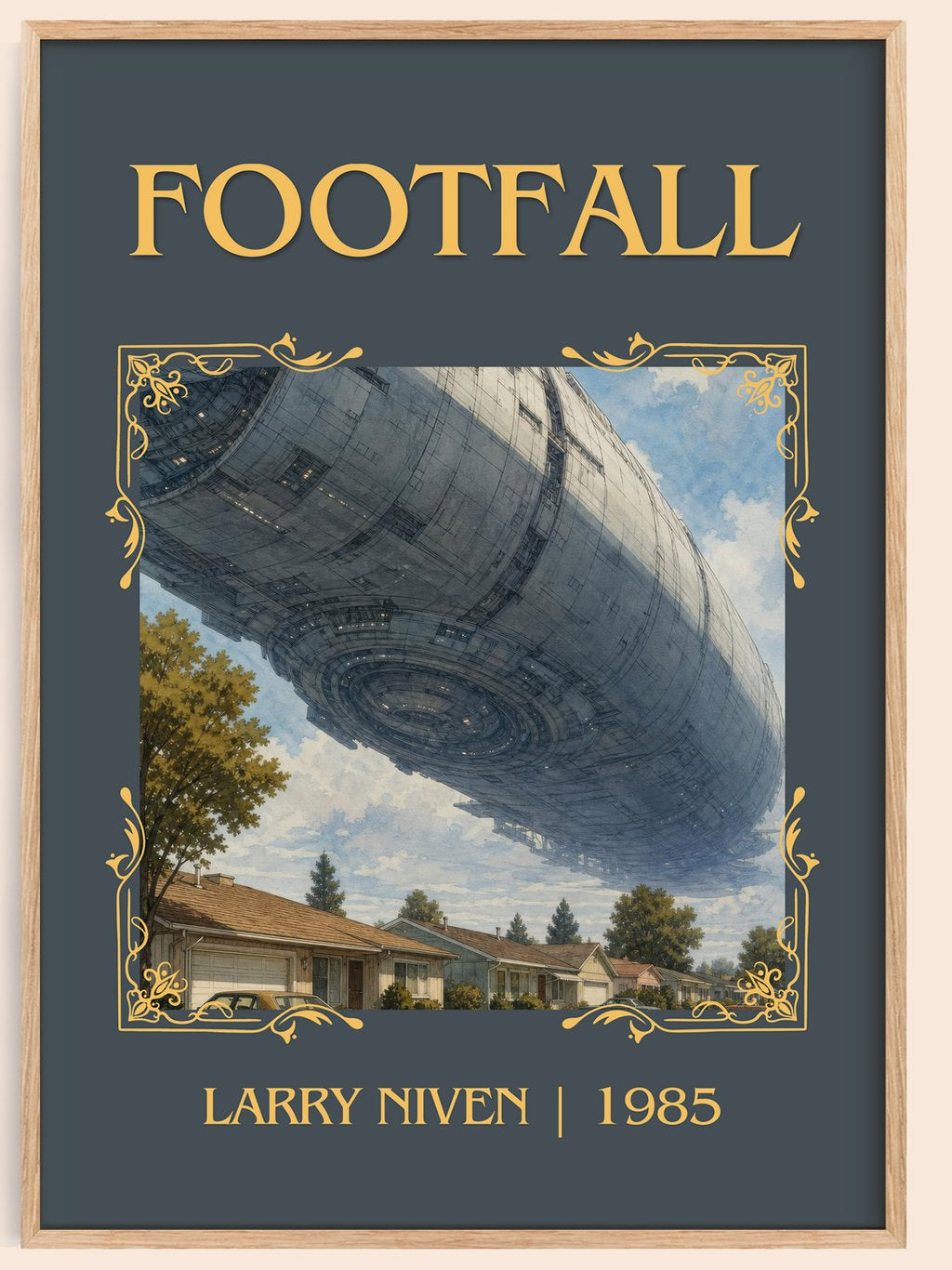 Footfall Classic Book Art Print by Larry Niven – book poster