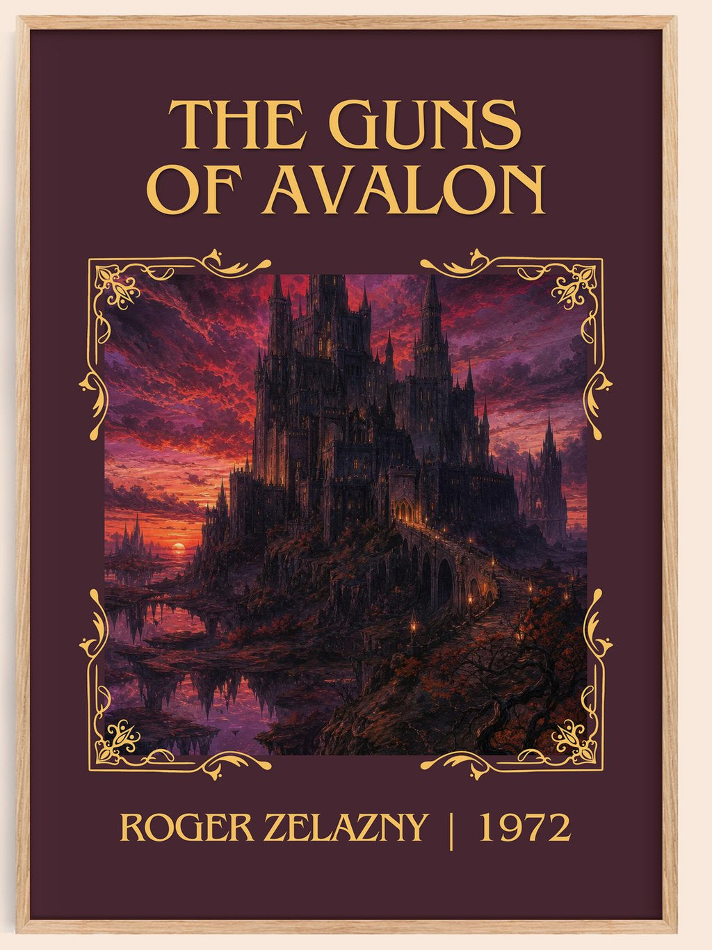 The Guns of Avalon Classic Book Art Print by Roger Zelazny – book poster
