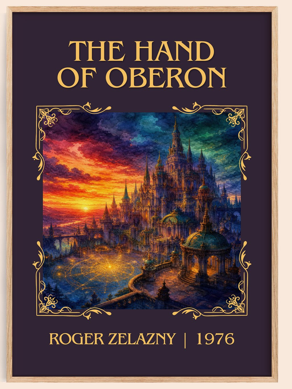 The Hand of Oberon Classic Book Art Print by Roger Zelazny – book poster