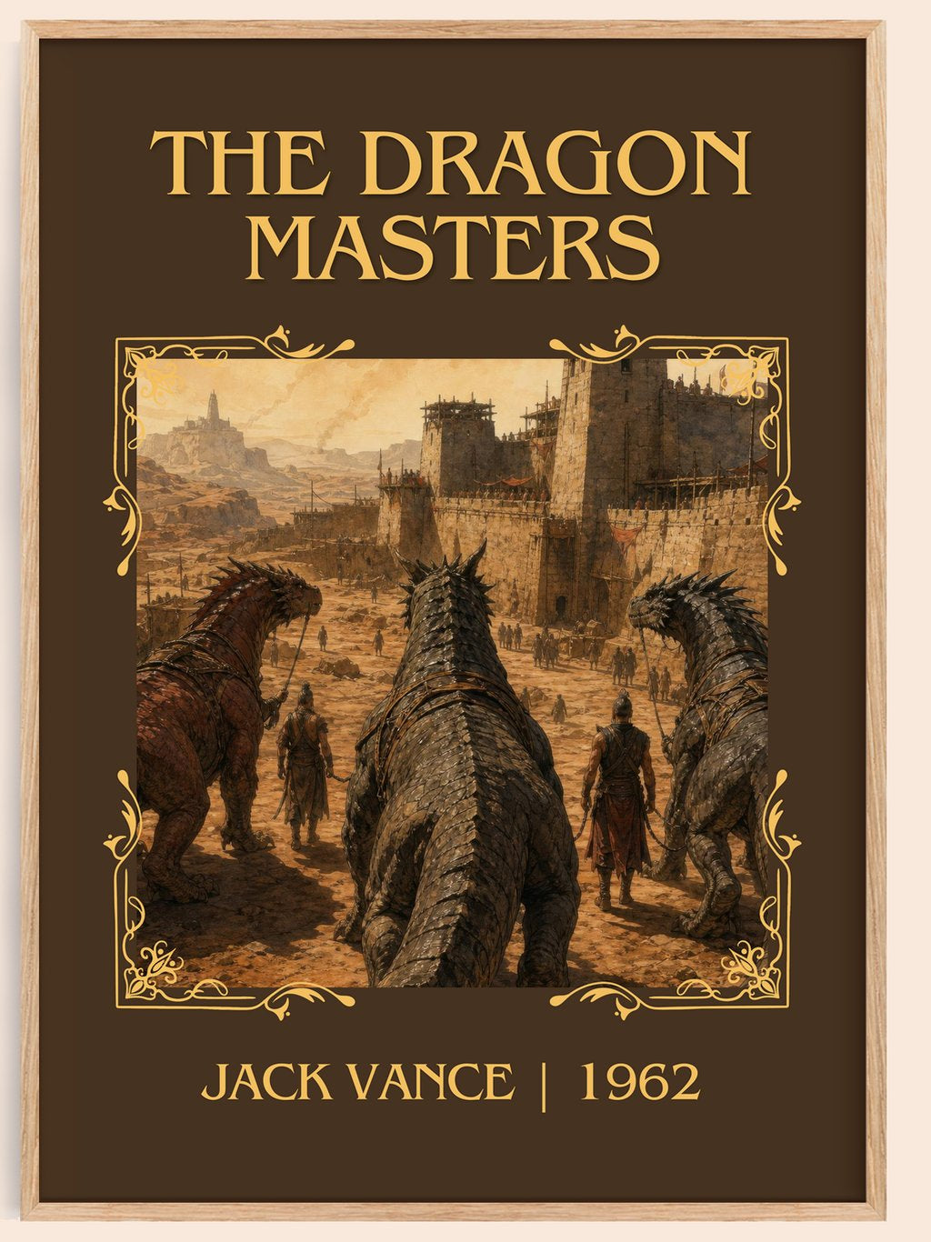 The Dragon Masters Classic Book Art Print by Jack Vance – book poster