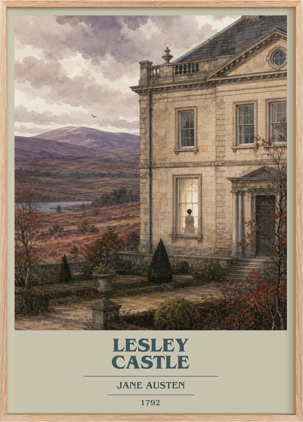 Lesley Castle Book Cover Poster by Jane Austen