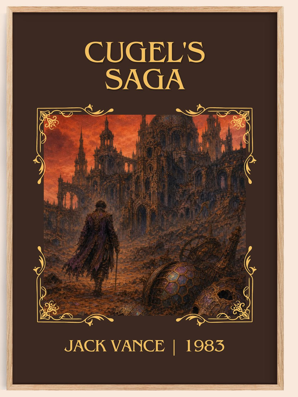 Cugel's Saga Classic Book Art Print by Jack Vance – book poster