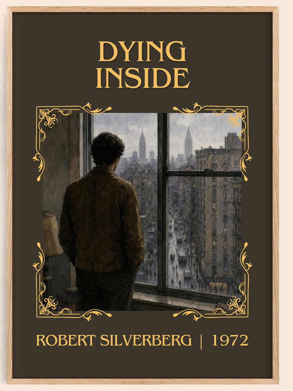 Dying Inside Classic Book Art Print by Robert Silverberg – book poster