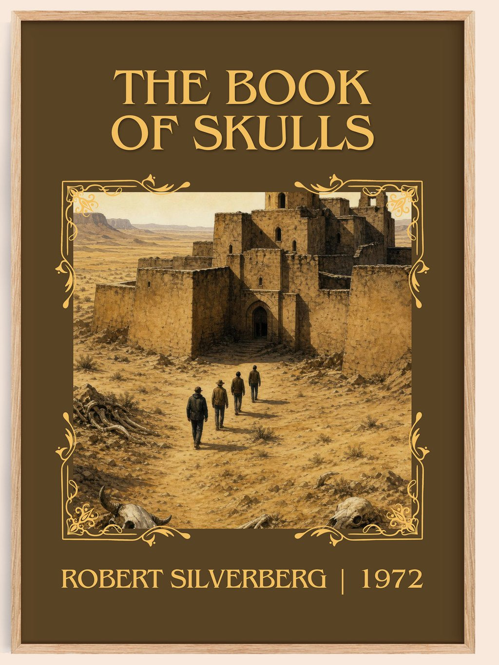 The Book of Skulls Classic Book Art Print by Robert Silverberg – book poster
