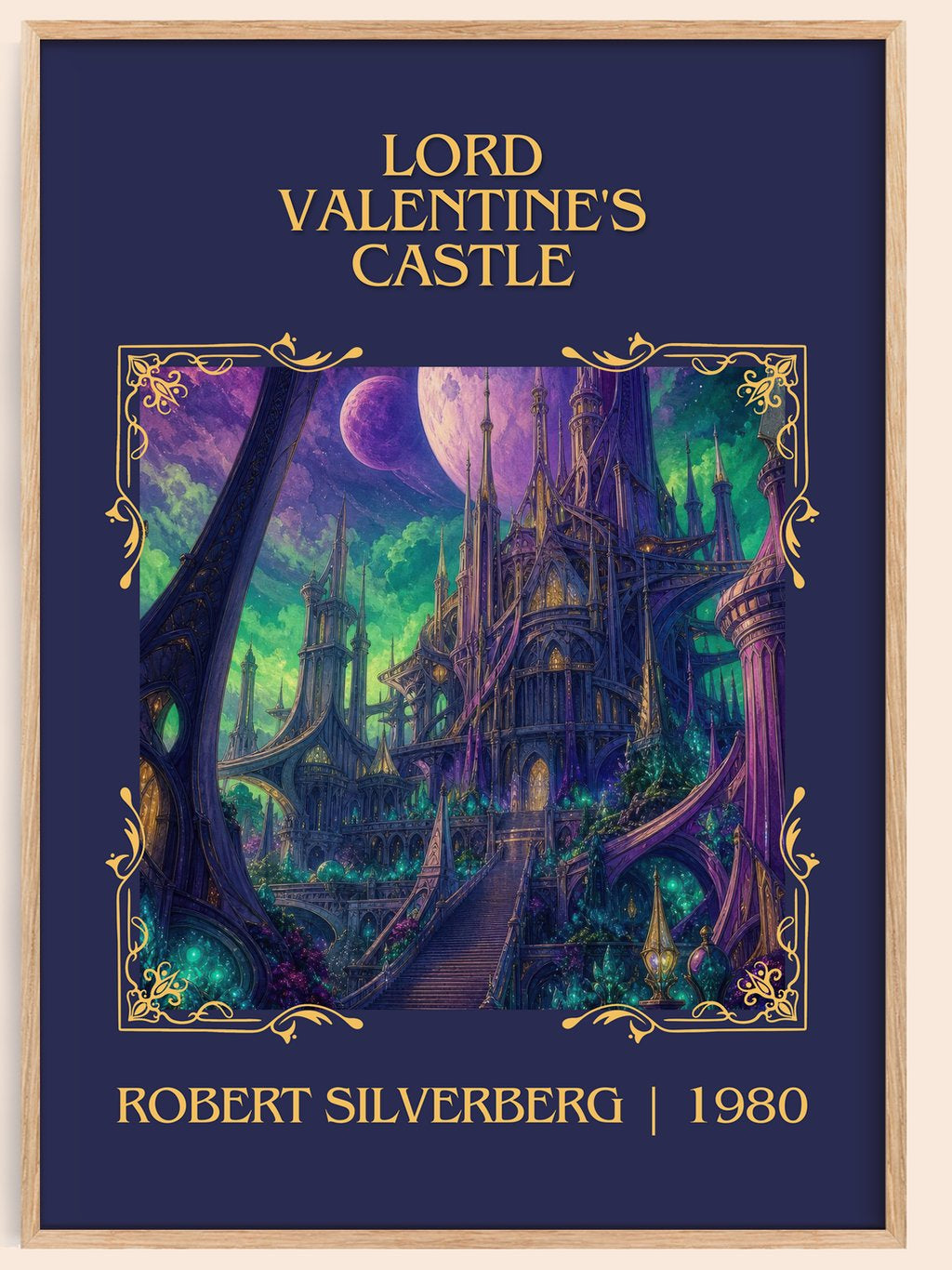 Lord Valentine's Castle Classic Book Art Print by Robert Silverberg – book poster