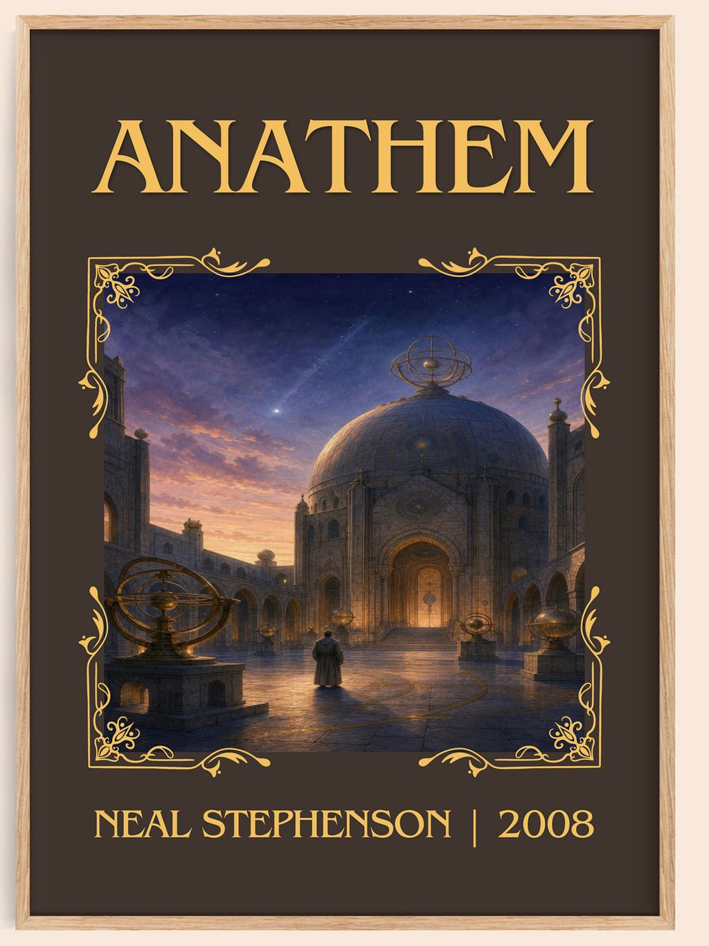 Anathem Classic Book Art Print by Neal Stephenson – book poster