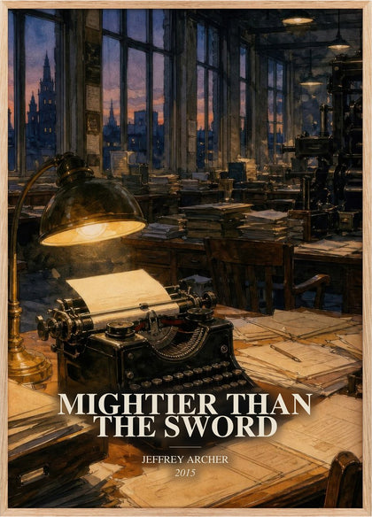 Mightier Than The Sword Book Watercolour Illustration by J. Archer