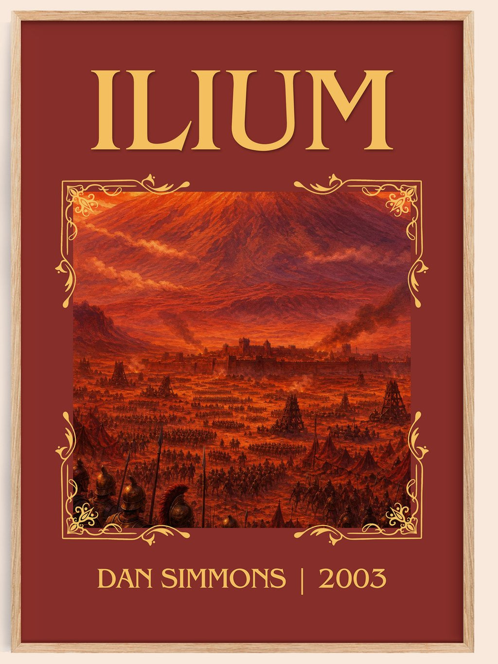 Ilium Classic Book Art Print by Dan Simmons – book poster