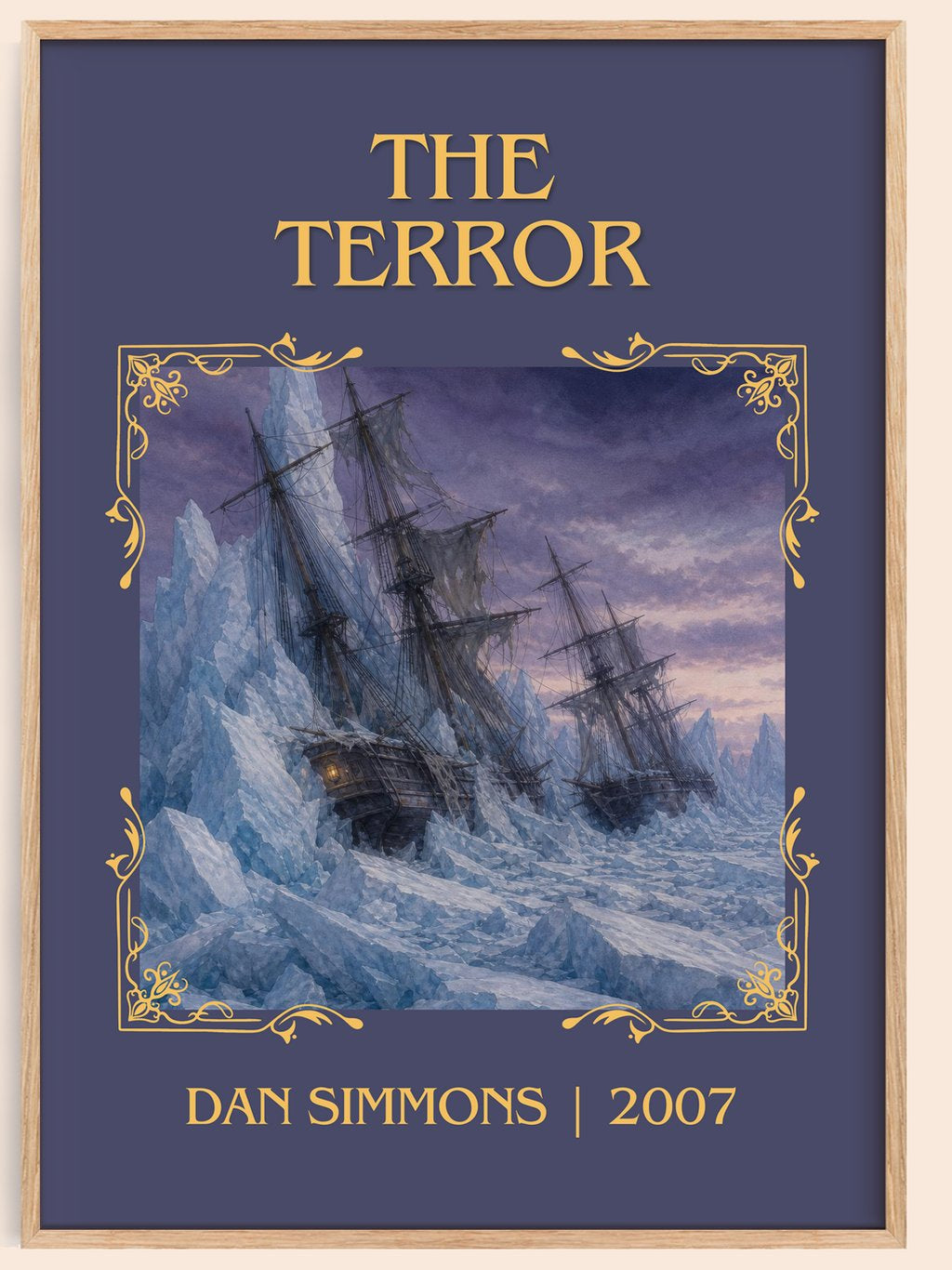 The Terror Classic Book Art Print by Dan Simmons – book poster