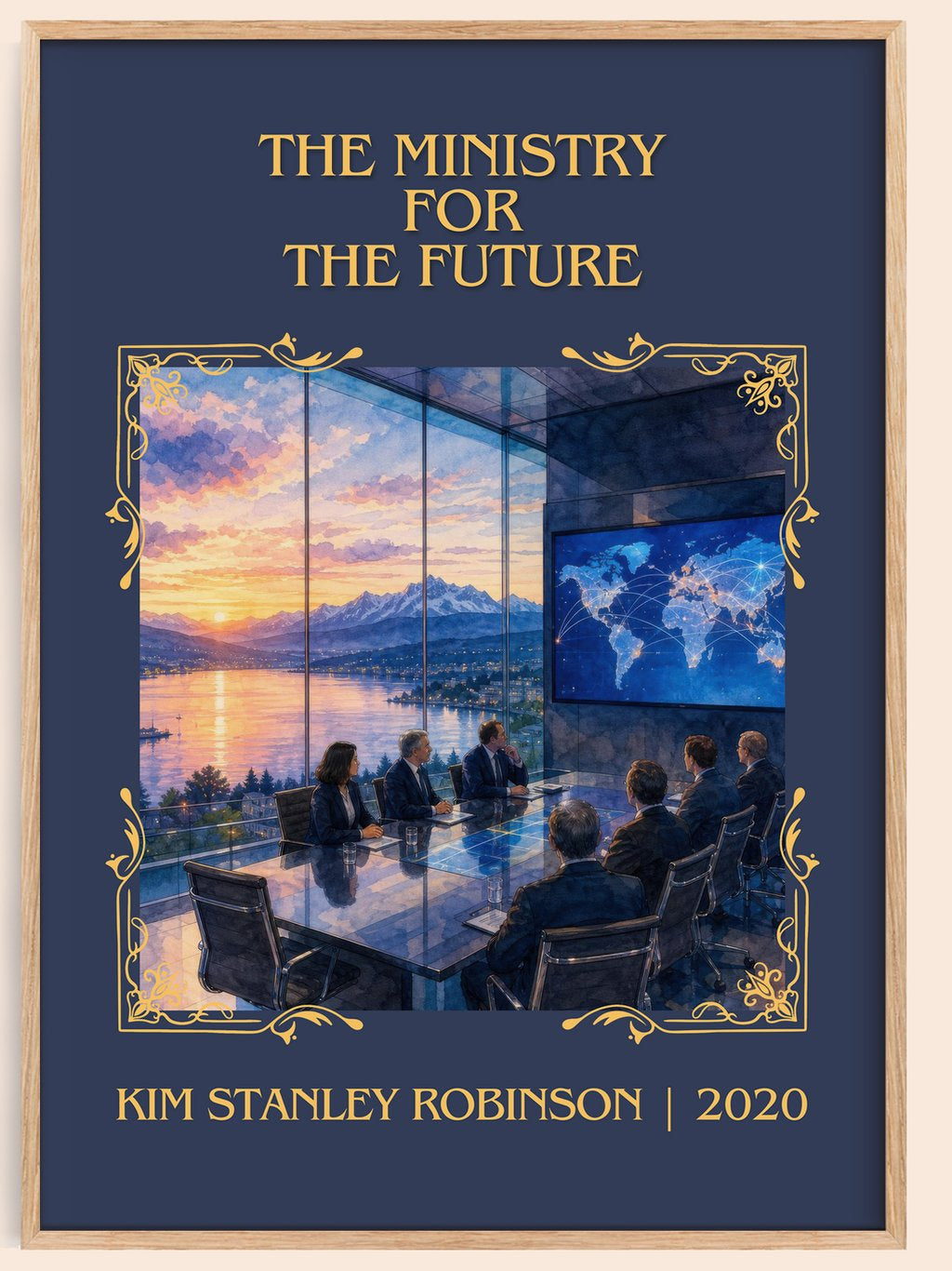 Ministry for the Future Classic Book Art Print by Kim Stanley Robinson – book poster