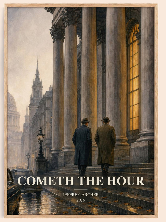 Cometh The Hour Book Watercolour Illustration by Jeffrey Archer