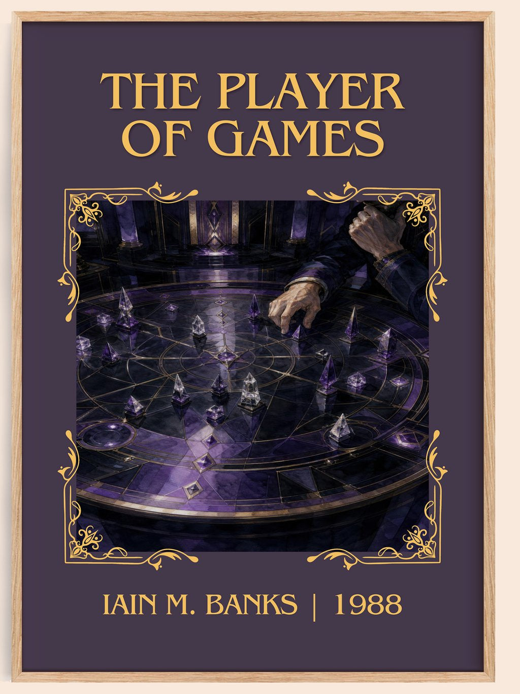 The Player of Games Classic Book Art Print by Iain M. Banks – book poster