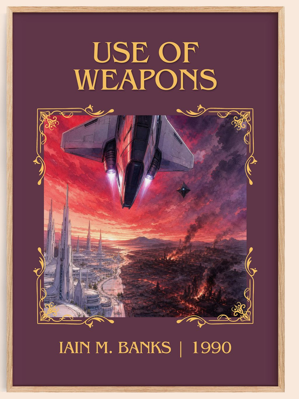 Use of Weapons Classic Book Art Print by Iain M. Banks – book poster