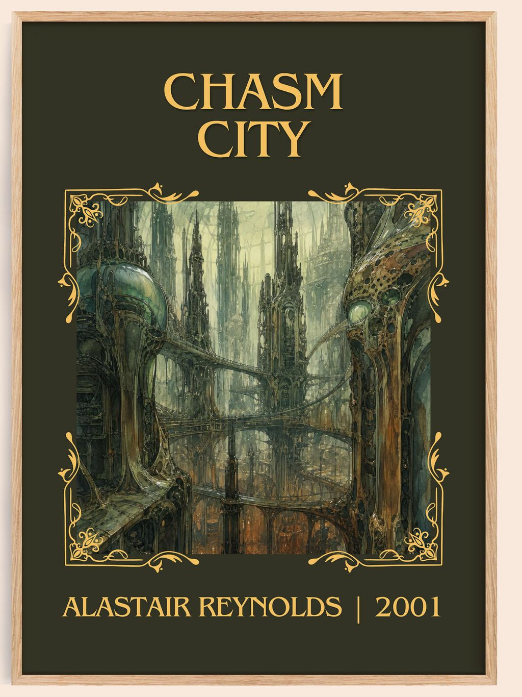 Chasm City Classic Book Art Print by Alastair Reynolds – book poster