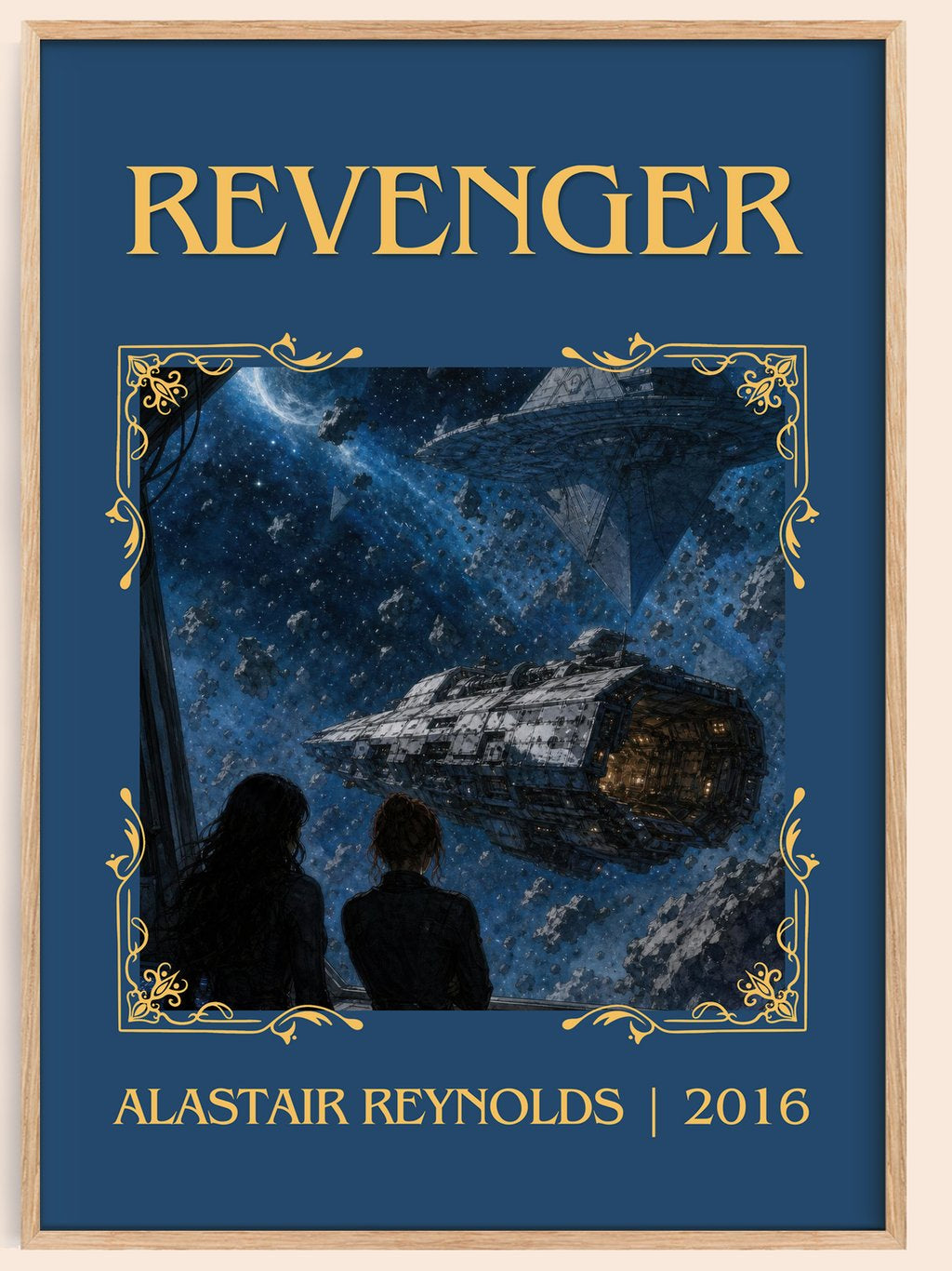 Revenger Classic Book Art Print by Alastair Reynolds – book poster