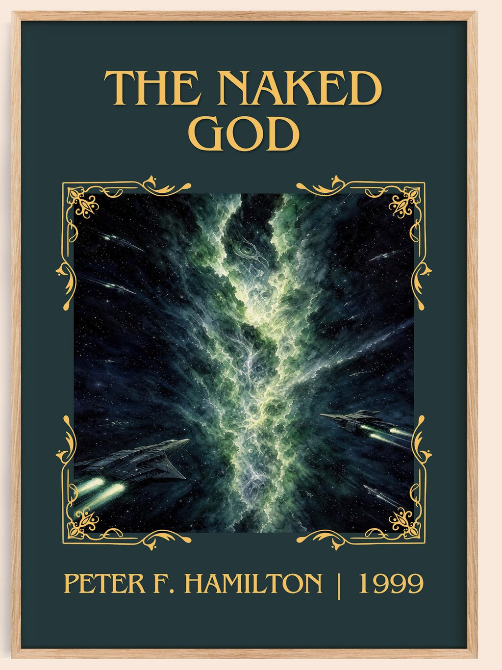 The Naked God Classic Book Art Print by Peter F. Hamilton – book poster