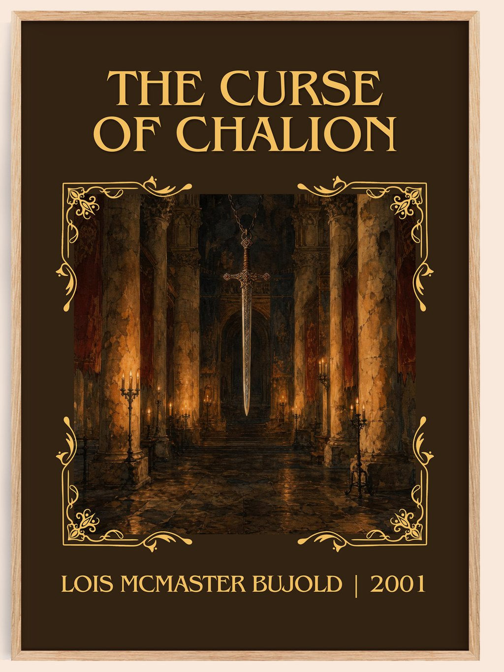 The Curse of Chalion Classic Book Art Print by Lois McMaster Bujold – book poster