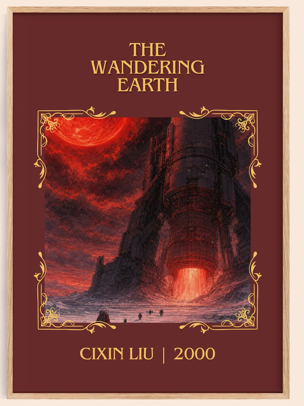 The Wandering Earth Classic Book Art Print by Cixin Liu – book poster