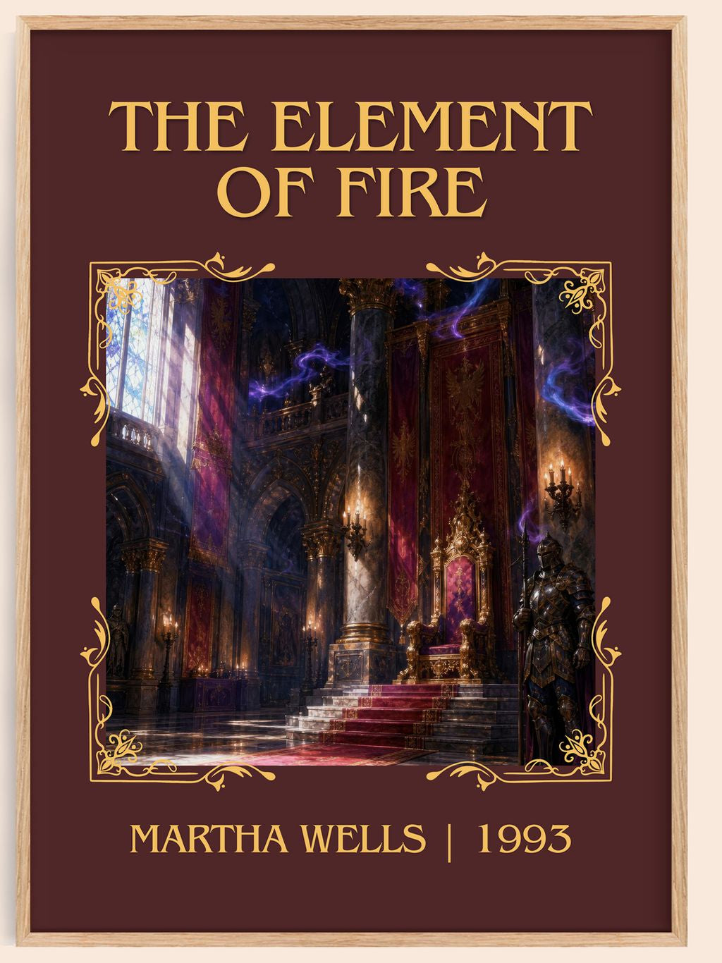 The Element of Fire Classic Book Art Print by Martha Wells – book poster