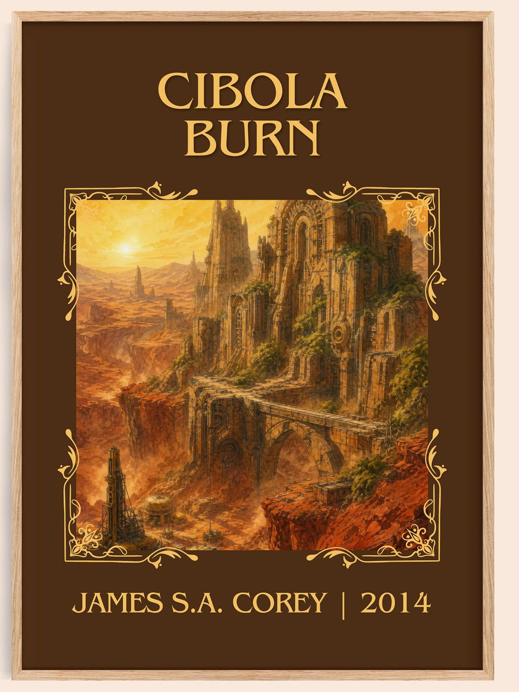 Cibola Burn Classic Book Art Print by James S.A. Corey – book poster