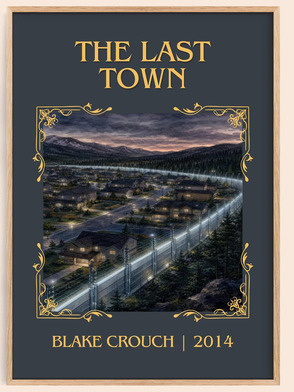 The Last Town Classic Book Art Print by Blake Crouch – book poster