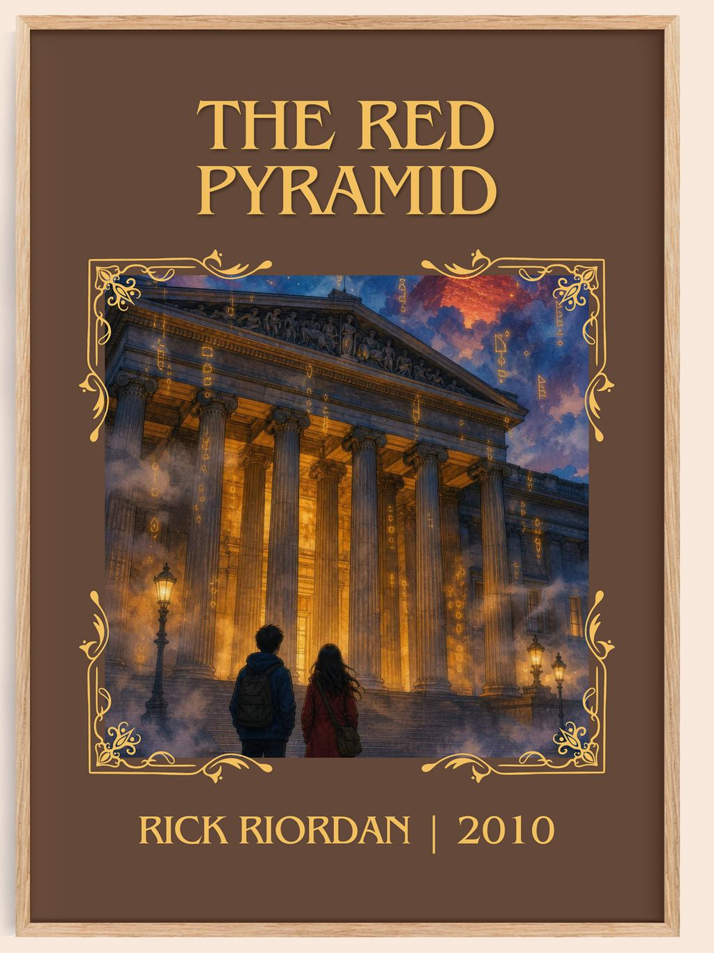 The Red Pyramid Classic Book Art Print by Rick Riordan – book poster