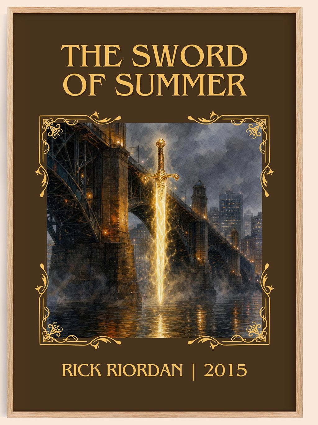 The Sword of Summer Classic Book Art Print by Rick Riordan – book poster
