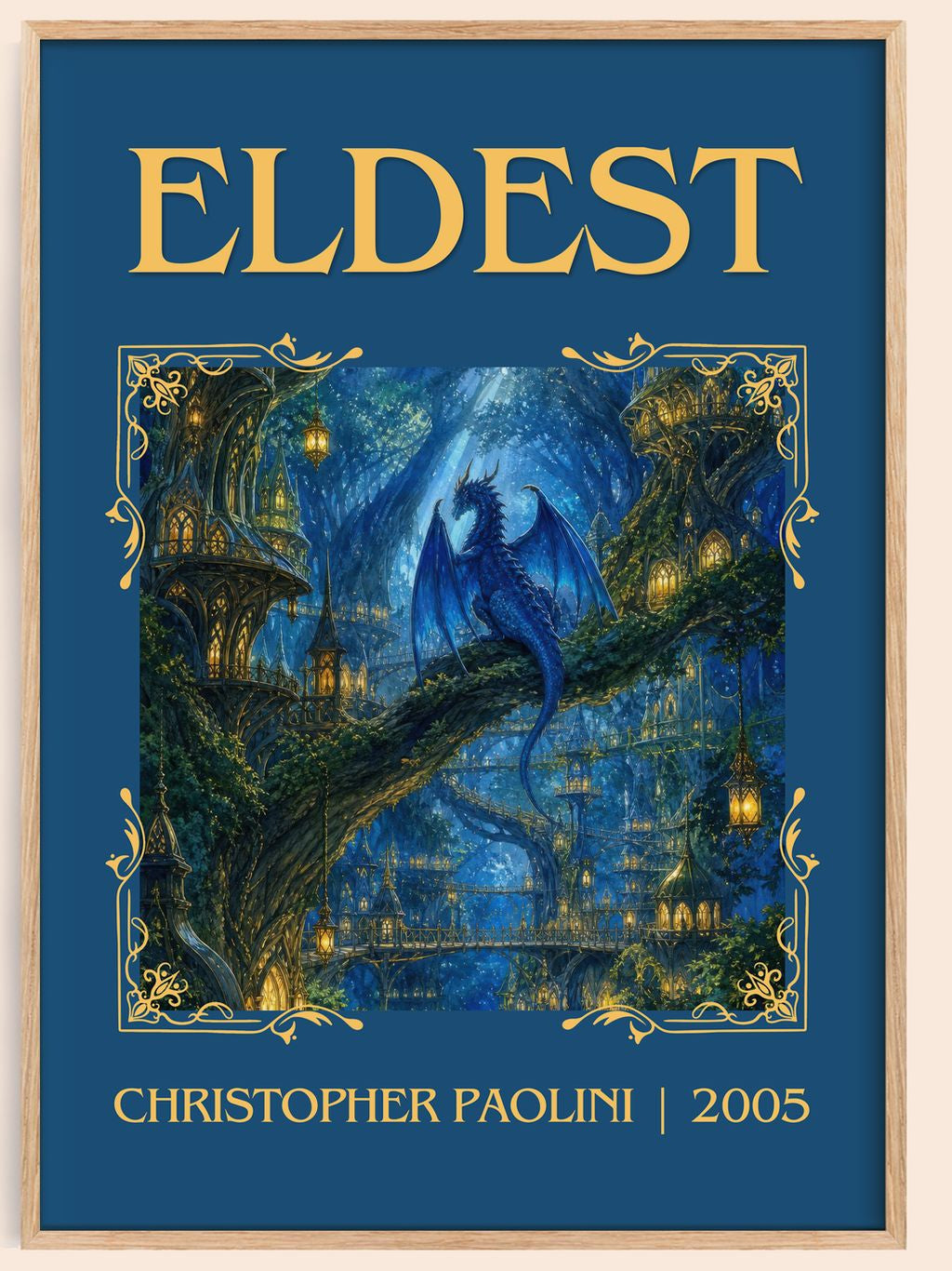 Eldest Classic Book Art Print by Christopher Paolini – book poster