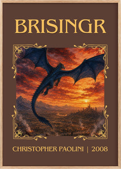 Brisingr Classic Book Art Print by Christopher Paolini