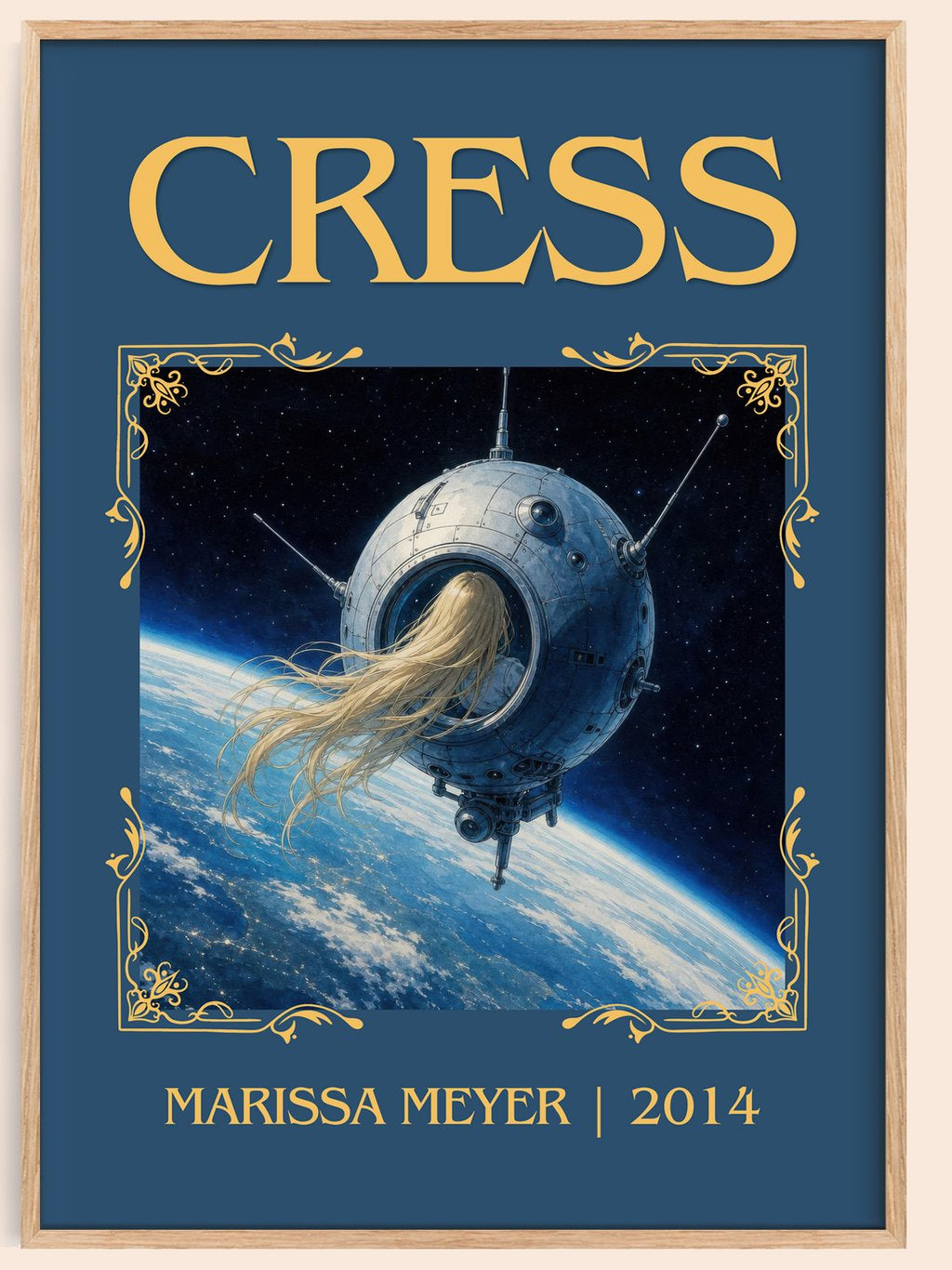 Cress Classic Book Art Print by Marissa Meyer – book poster