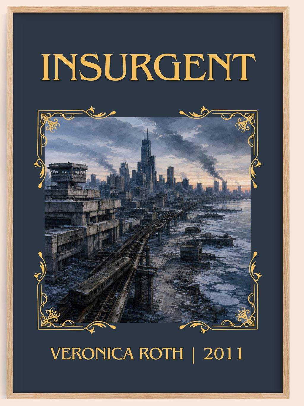 Insurgent Classic Book Art Print by Veronica Roth – book poster