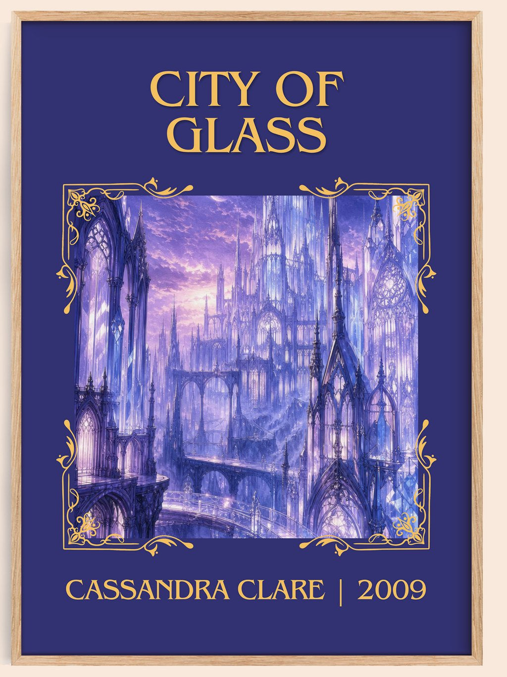 City of Glass Classic Book Art Print by Cassandra Clare – book poster