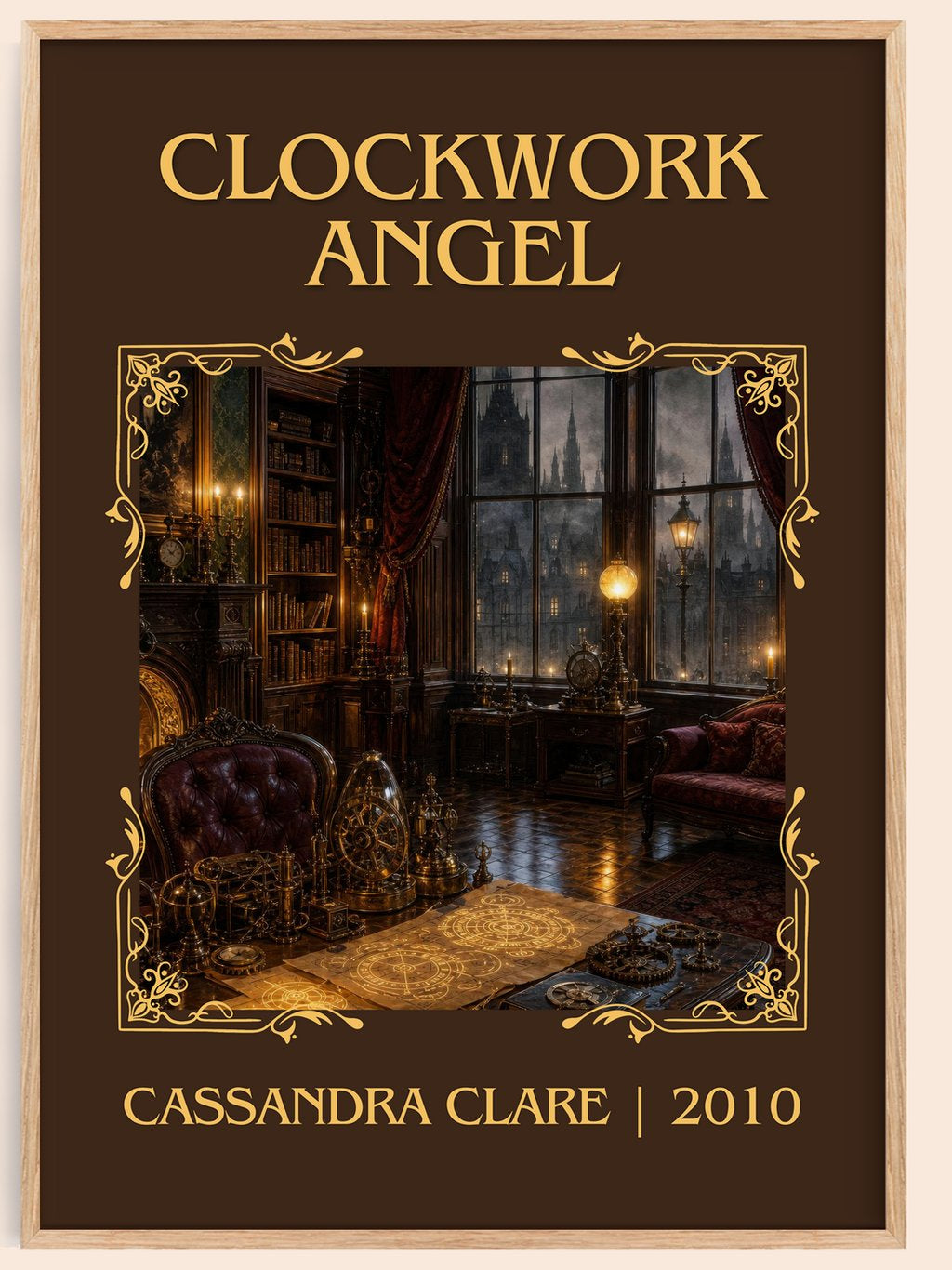 Clockwork Angel Classic Book Art Print by Cassandra Clare – book poster