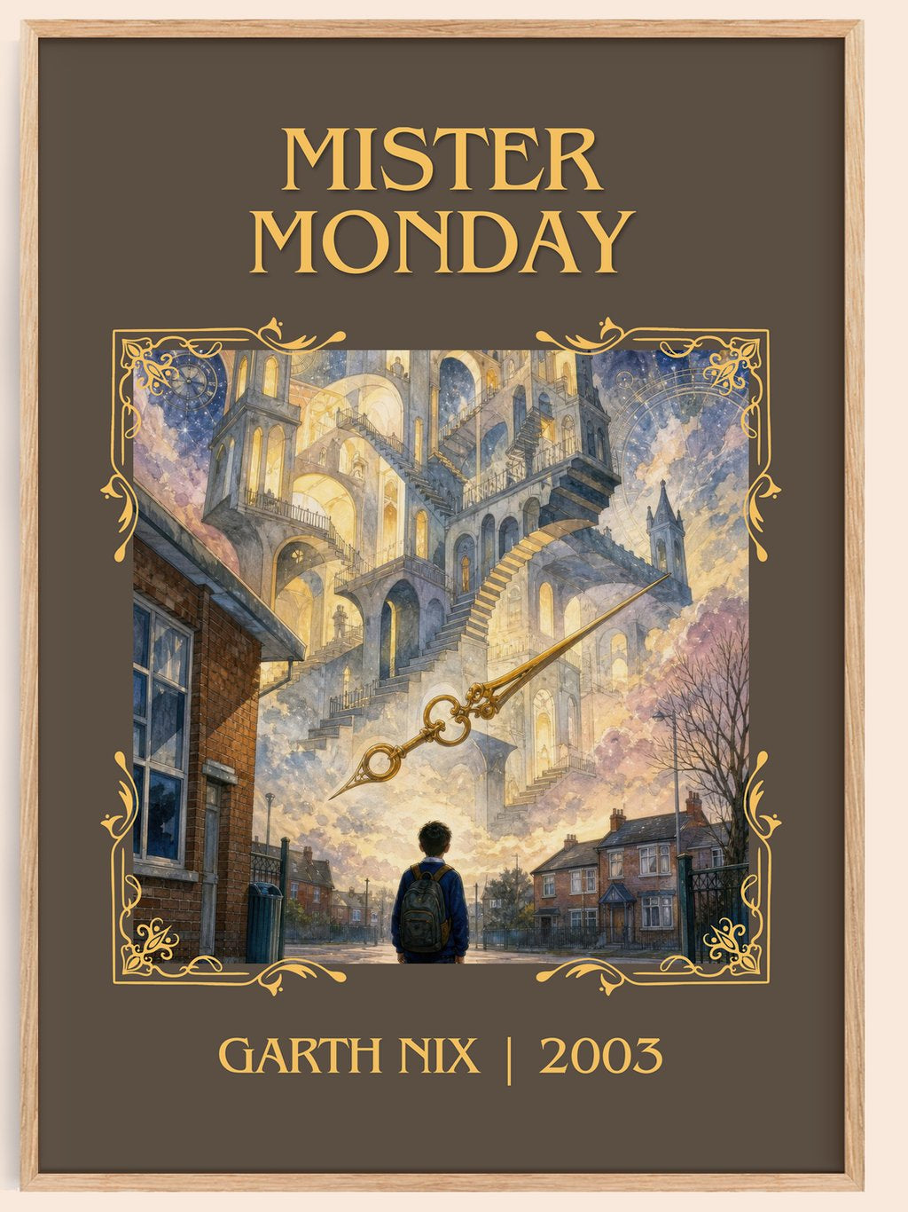 Mister Monday Classic Book Art Print by Garth Nix – book poster